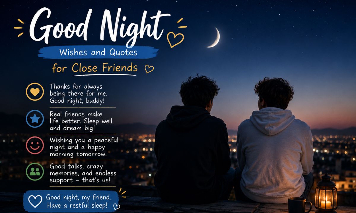 Good Night Wishes and Quotes for Close Friends 