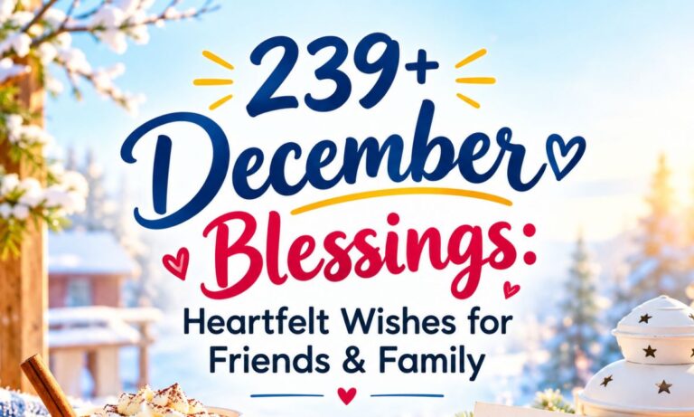 December blessings